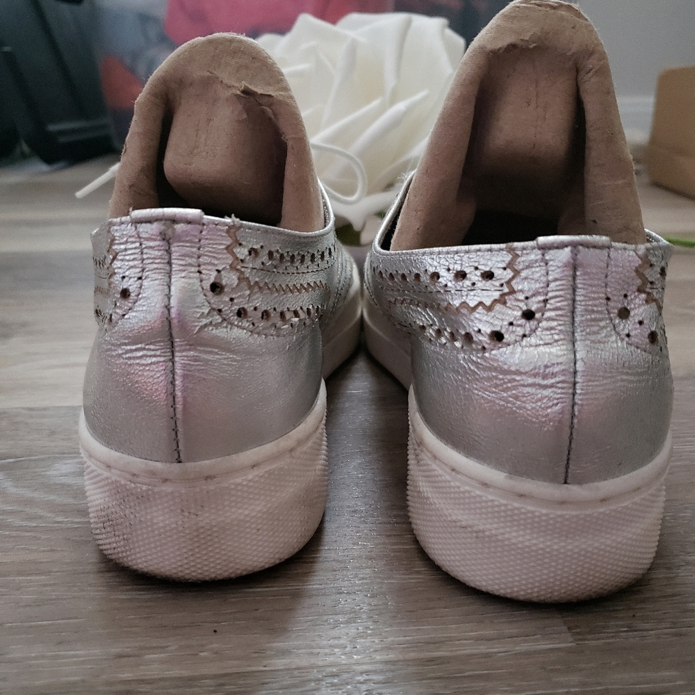 Oxford Platform Sneakers Leather Cutout  8/38 - Picture 5 of 7